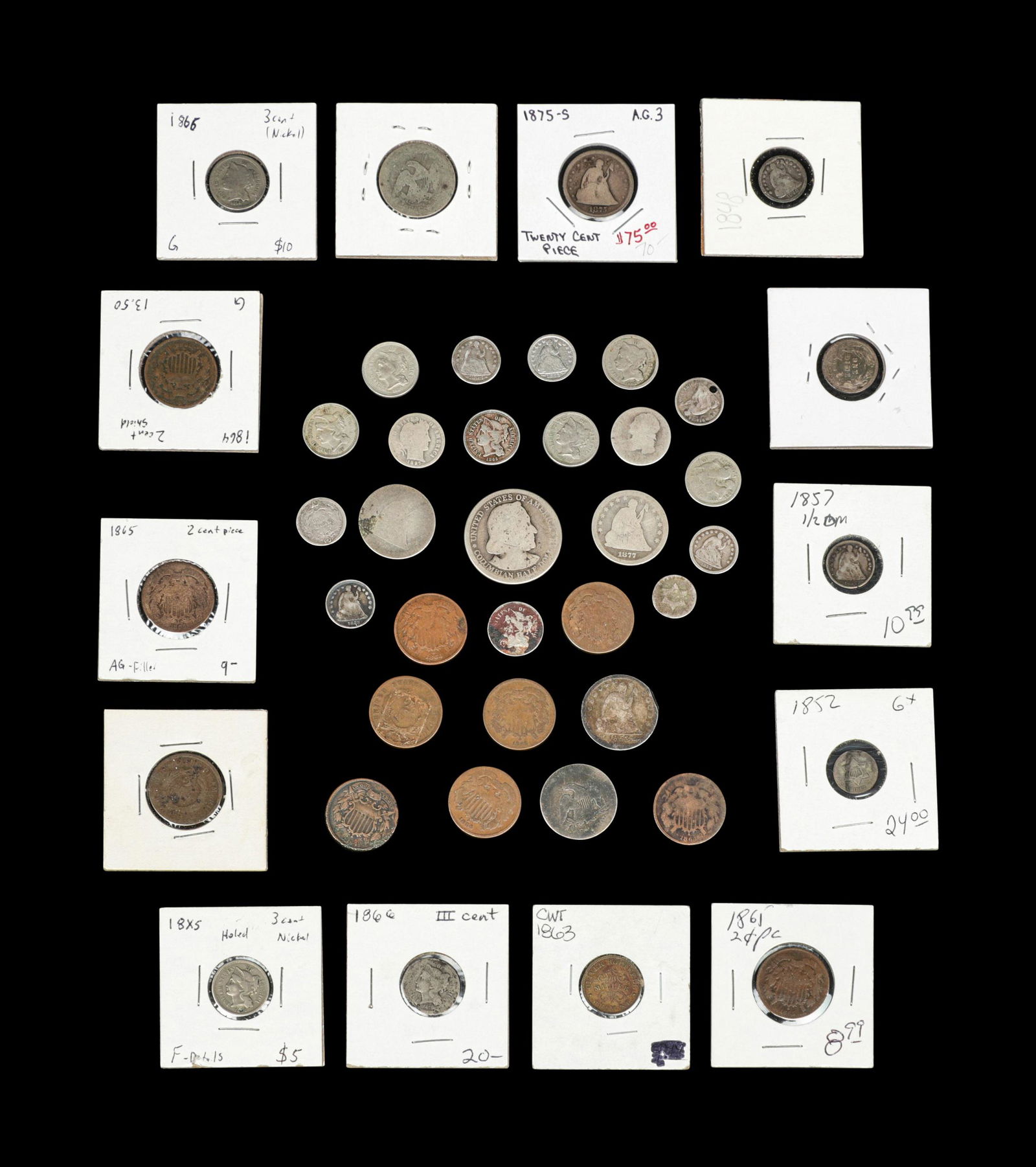 A Collection of 19th Century United States Coins (1 of 3)