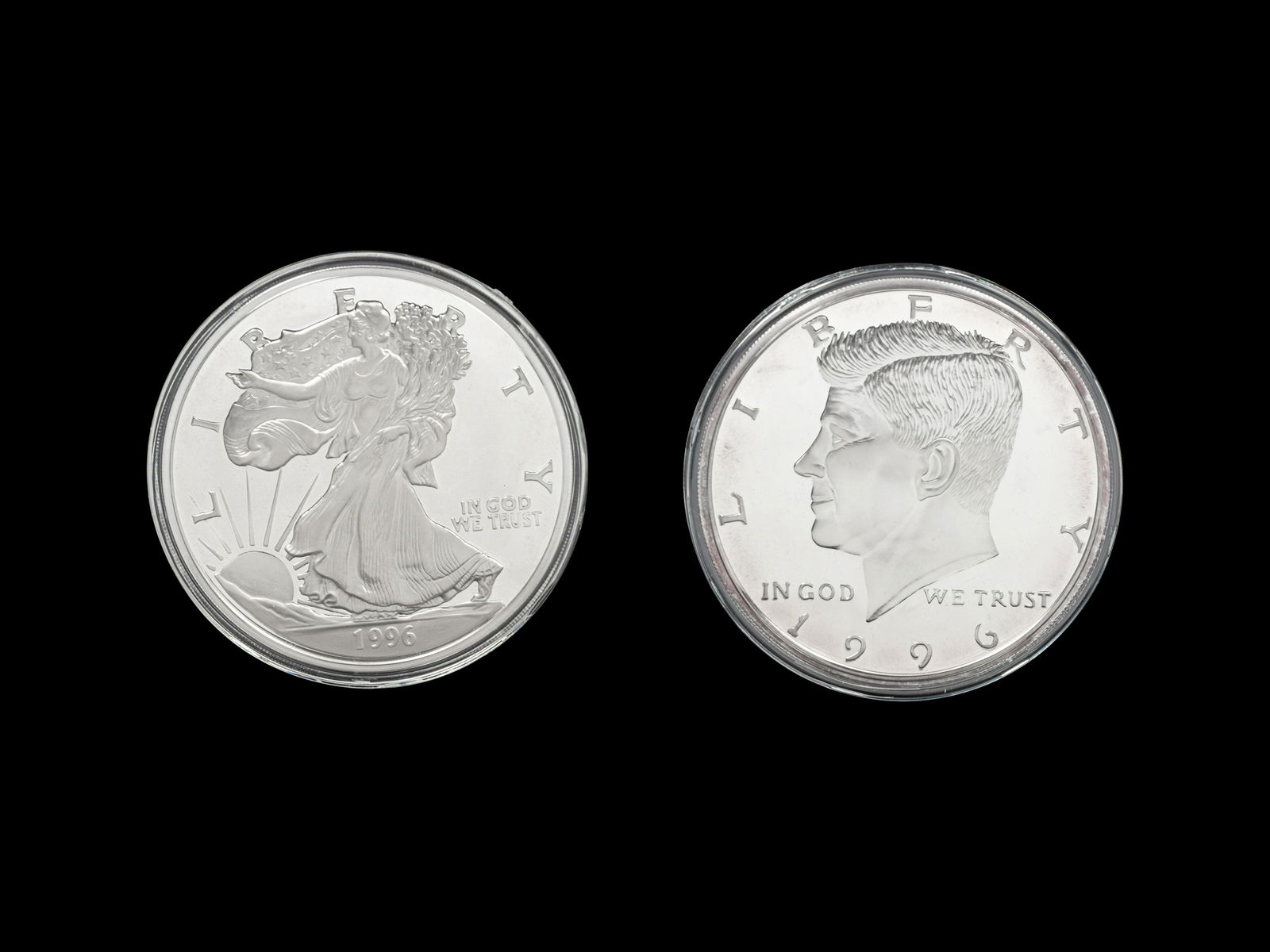 [PRIVATE ISSUE] Two 1/2-Pound  Silver Rounds (1 of 3)