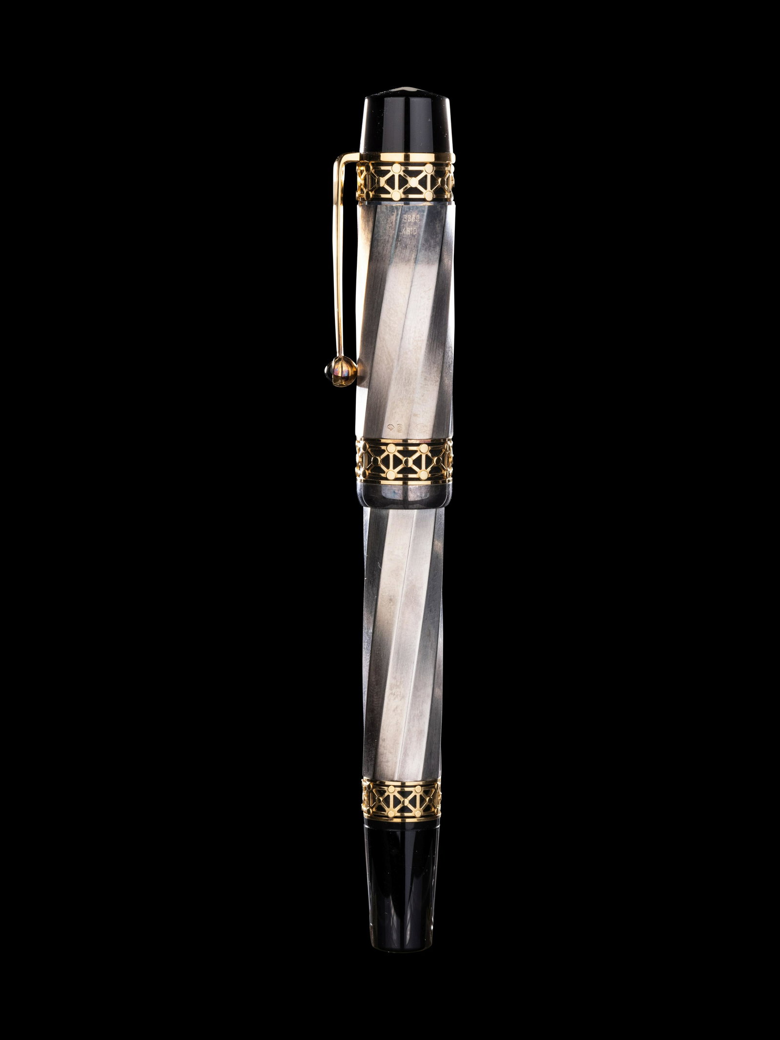 Montblanc: Hommage Ã Charlemagne/Karl The: Montblanc: Hommage Ã Charlemagne/Karl The Great Limited Edition Fountain Pen numbered 3369/4810 with an 18-karat bicolor M nib and having a factory issued display box, papers and outer pack