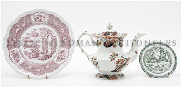 A Collection of English Ceramic Articles, Height o: A Collection of English Ceramic Articles, comprising a partial tea set, plates, saucer and Toby character jug; 11 items total. Height of tallest 8 inches. Property of a Lady, Oakbrook, Illinois