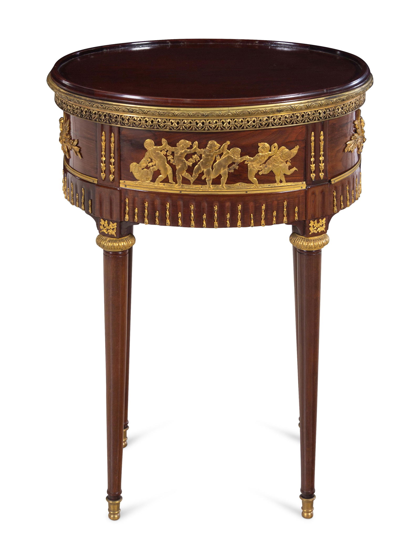 A Louis XVI Style Gilt Metal Mounted Mahogany Tray-Top (1 of 4)