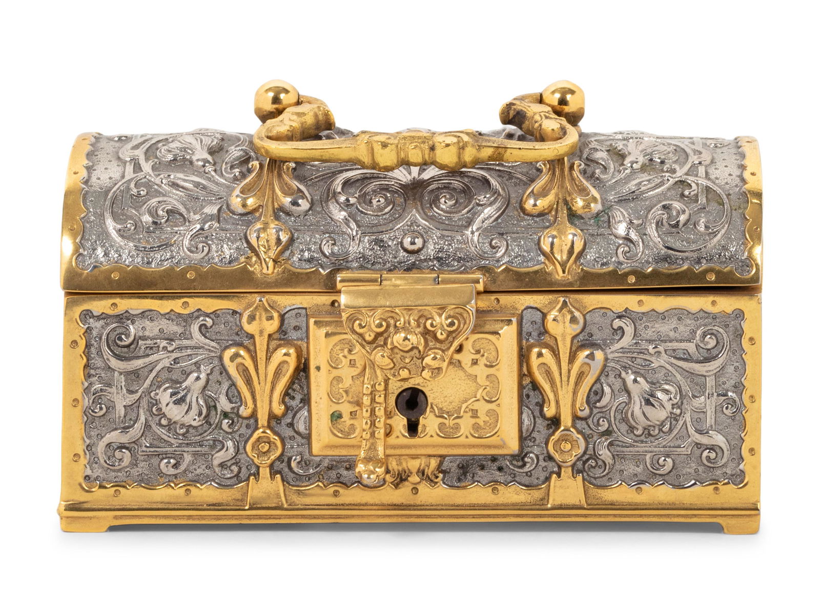 A German Baroque Style Gilt and Silvered Metal Table (1 of 5)
