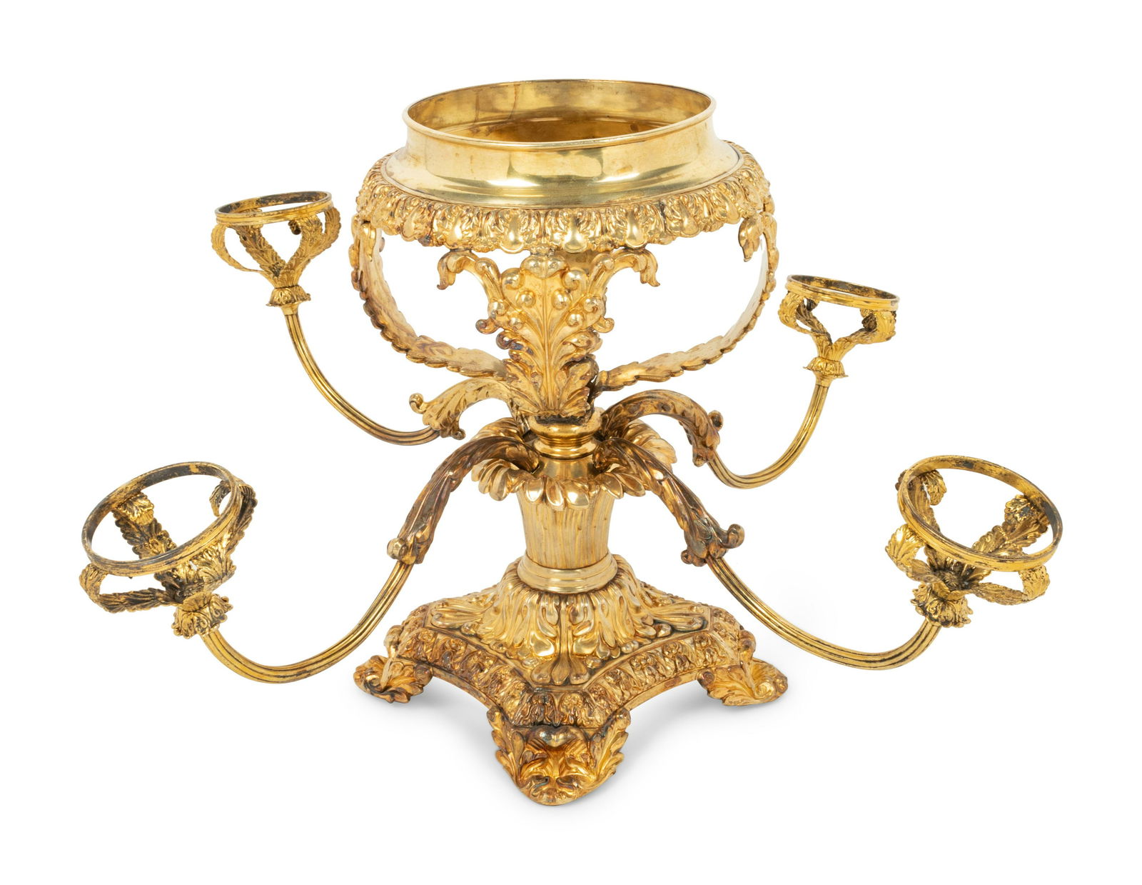 A Gilt Silver-Plate Epergne Base (1 of 3)