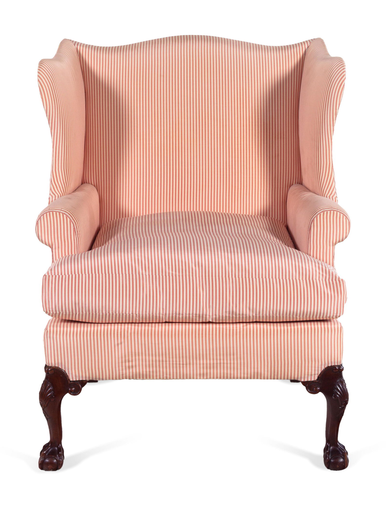 A George II Style Mahogany Wingback Armchair (1 of 2)