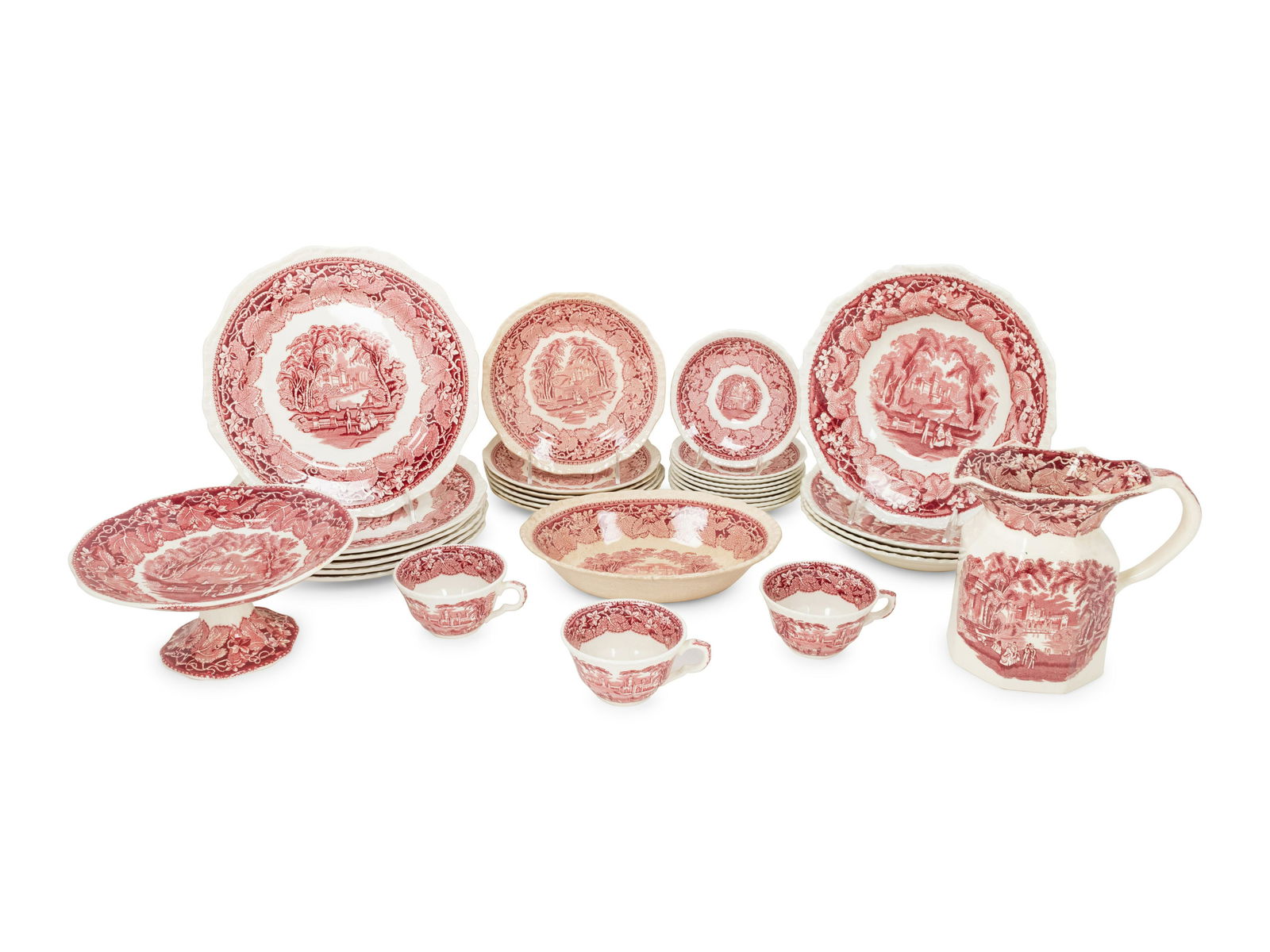 A Mason's Ironstone Vista Pattern Dinnerware Service (1 of 3)