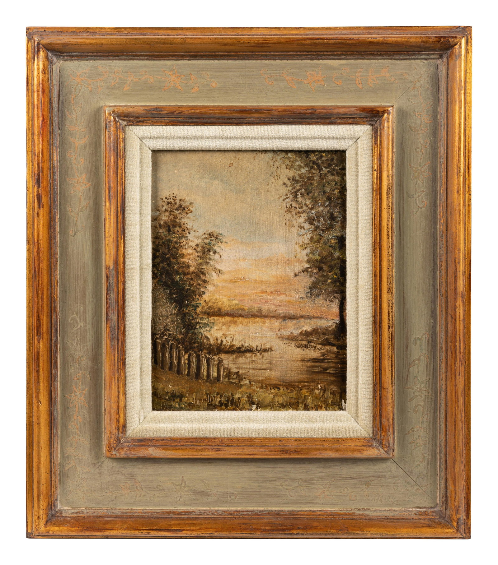Artist Unknown, 20th Century: Artist Unknown, 20th Century Twilight Landscape oil on board 10 x 8 inches. Property From The Estate of Edwin L. Cox, Dallas, Texas Provenance: Betty Rhodes Art Gallery, Dallas, Texas