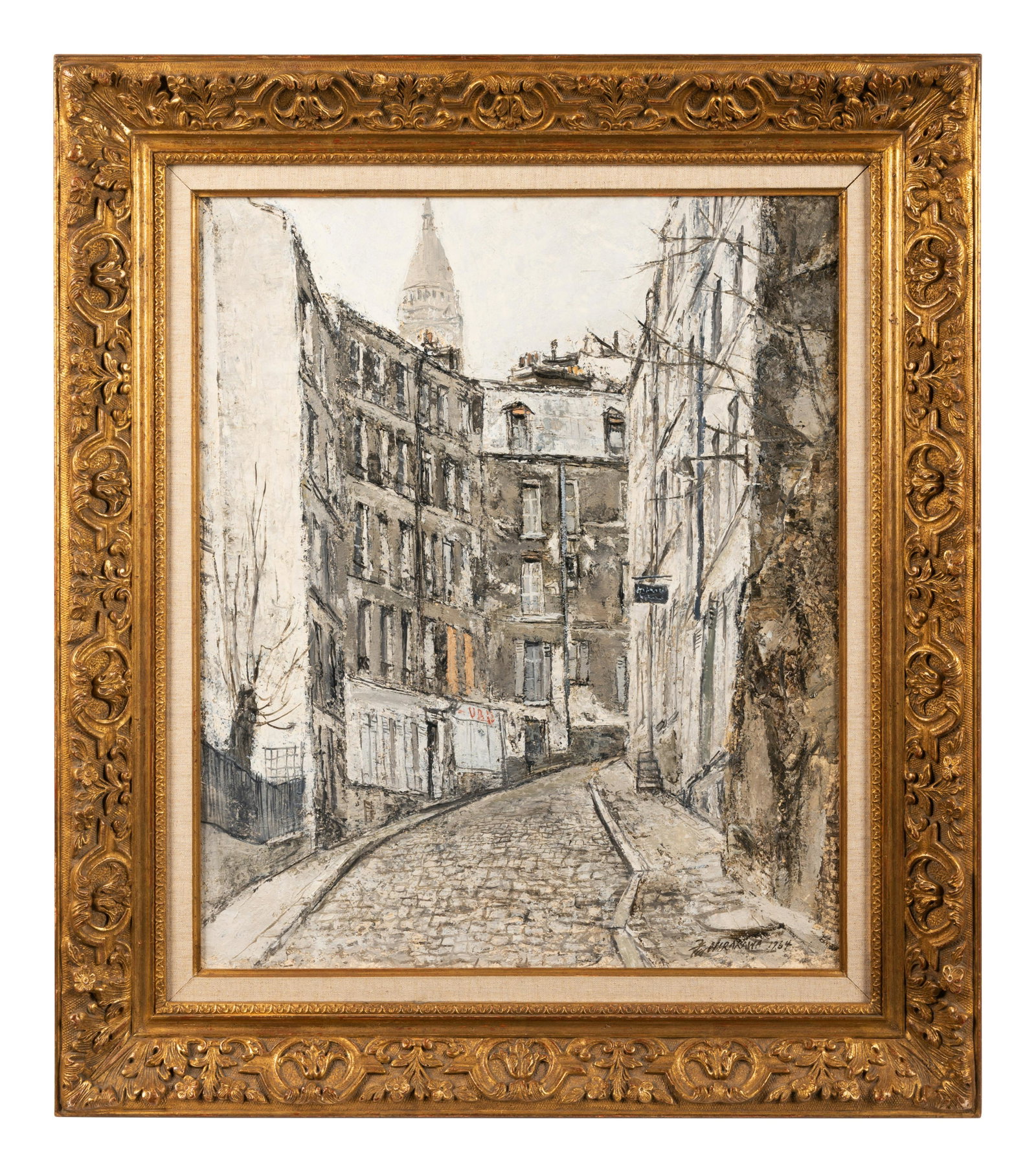 Isamu Hirakawa (Japanese, 1921-1989): Isamu Hirakawa (Japanese, 1921-1989) Street Scene, 1964 oil on canvas signed Hirakawa and dated (lower right) 25 1/2 x 21 1/4 inches. Property From The Estate of Edwin L. Cox, Dallas, Texas