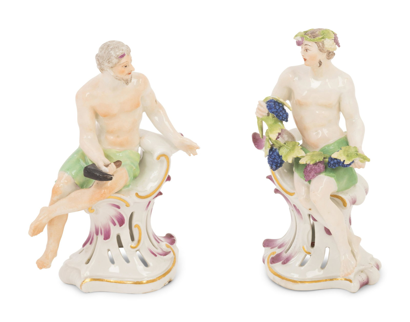 A Pair of Austrian Porcelain Figures (1 of 5)