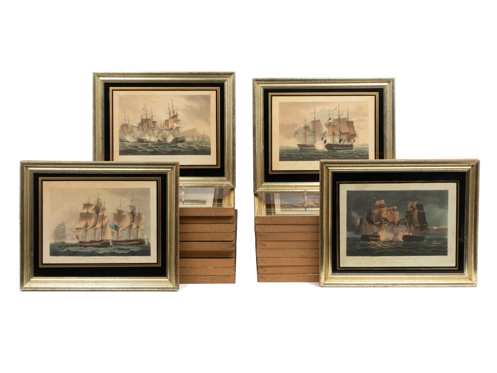 A Set of Twenty-One English Hand-Colored Maritime (1 of 14)