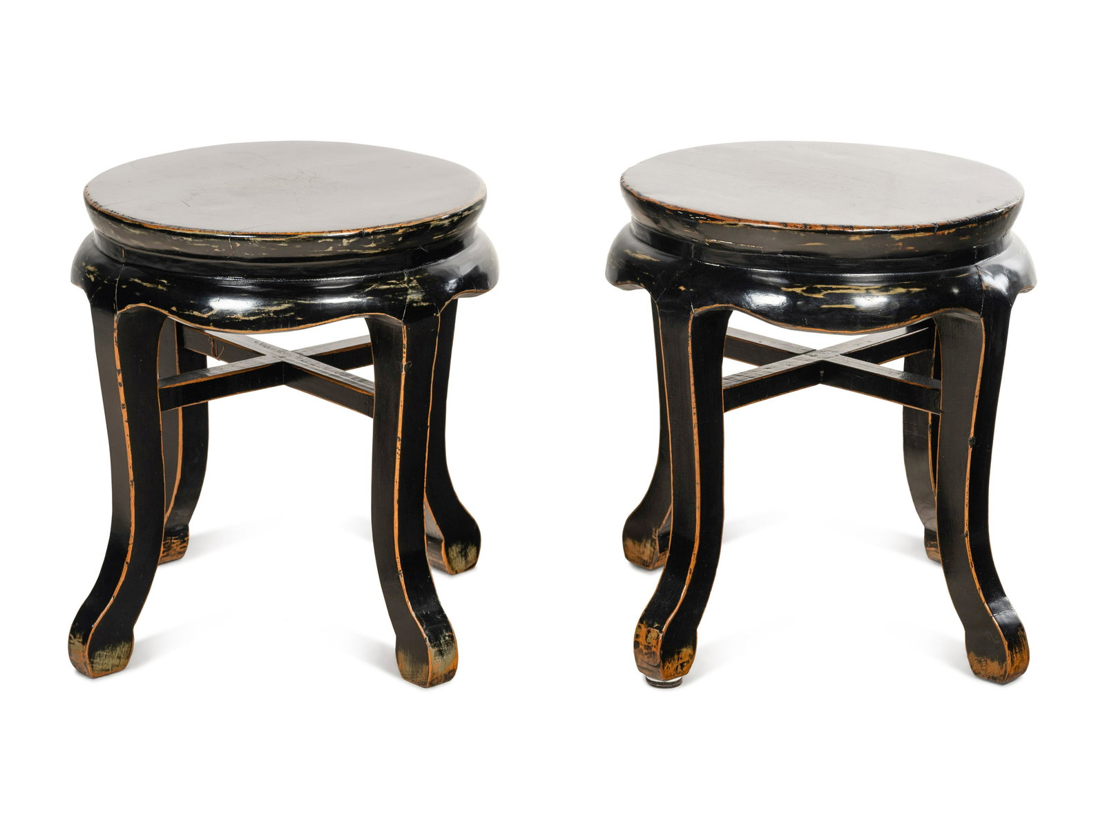 A Pair of Chinese Lacquered Jardiniere Stands (1 of 2)