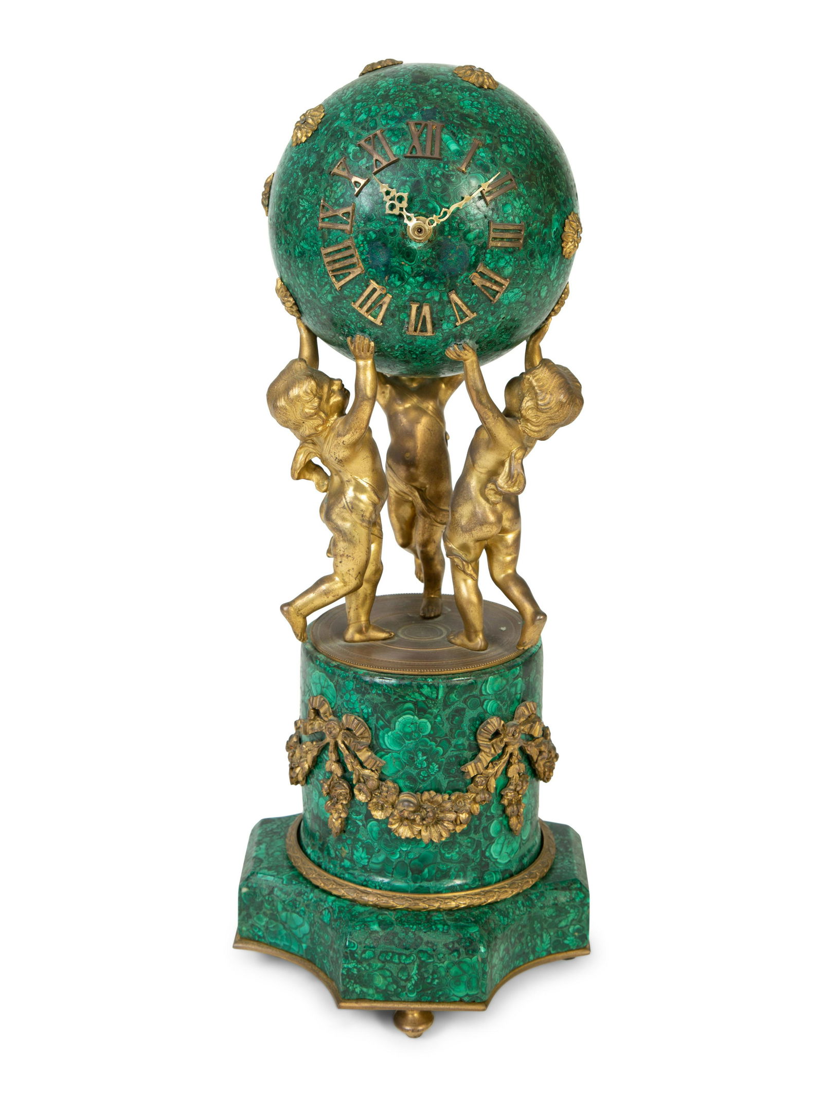 A French Empire Style Gilt Bronze Mounted Malachite (1 of 3)
