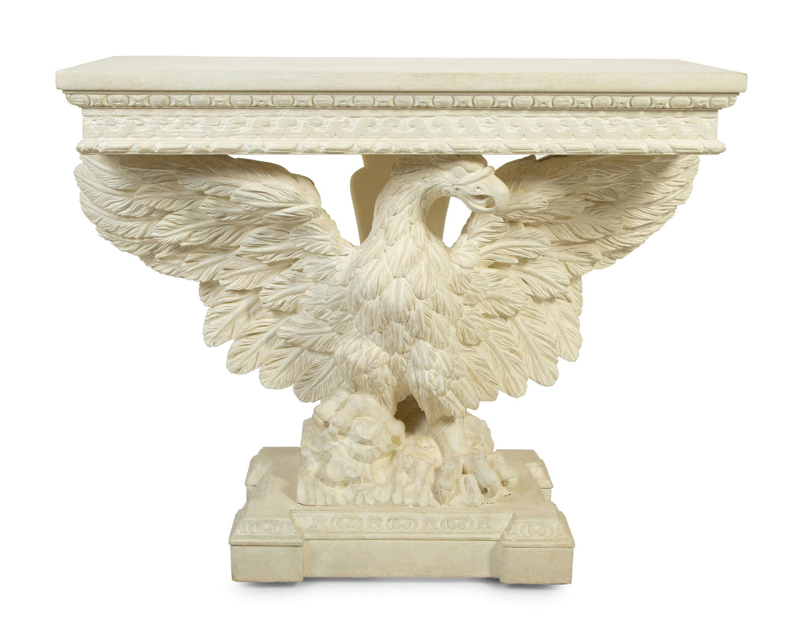 A George III Style White-Painted Pine Carved Eagle (1 of 4)