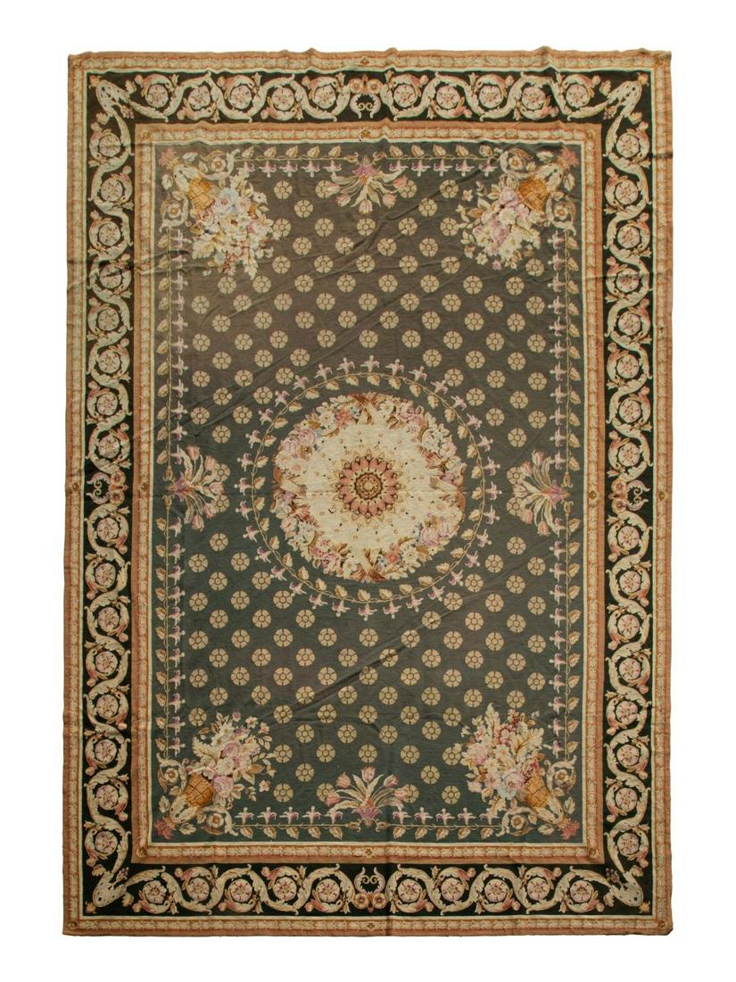 An Aubusson Style Needlework Rug 13 feet 5 inches x 9 (1 of 1)