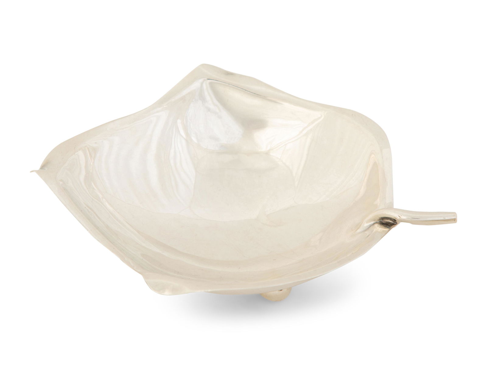 A Group of Four American Silver Leaf-form Dishes (1 of 4)