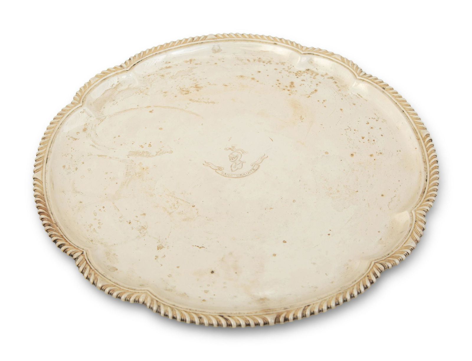 An American Silver Salver DIameter 12 1/4 (1 of 3)