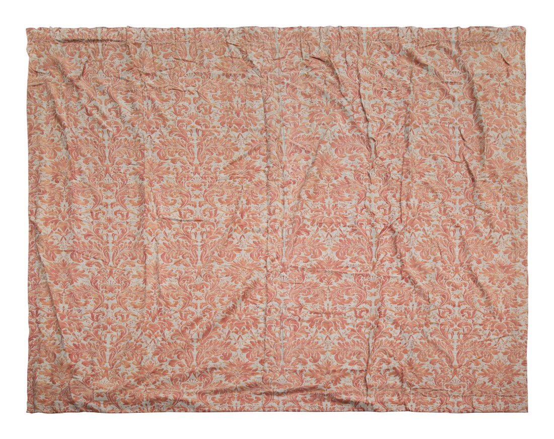 A Pair of Fortuny Printed Cotton Sevres Pattern Drapes (1 of 2)