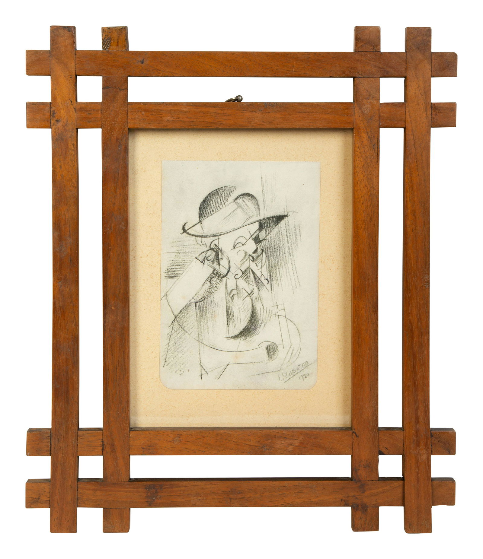 Imbre Szobotka (Hungarian, 1890-1961) Untitled (Cubist (1 of 3)