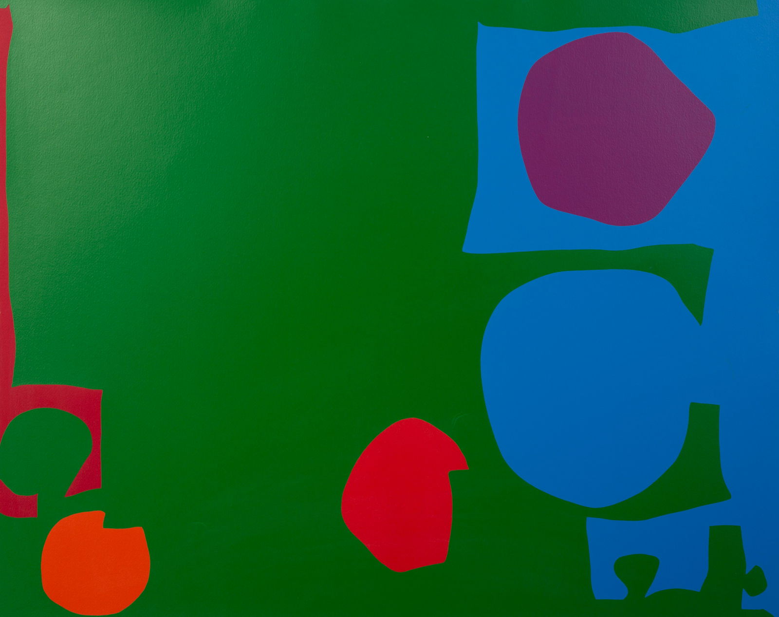 Patrick Heron (British, 1920-1999) Three Reds in Green: Patrick Heron (British, 1920-1999) Three Reds in Green and Magenta in Blue: April 1970, 1970 screenprint on paper signed and numbered 33/100 in pencil 23 1/2 x 30 3/4 inches.