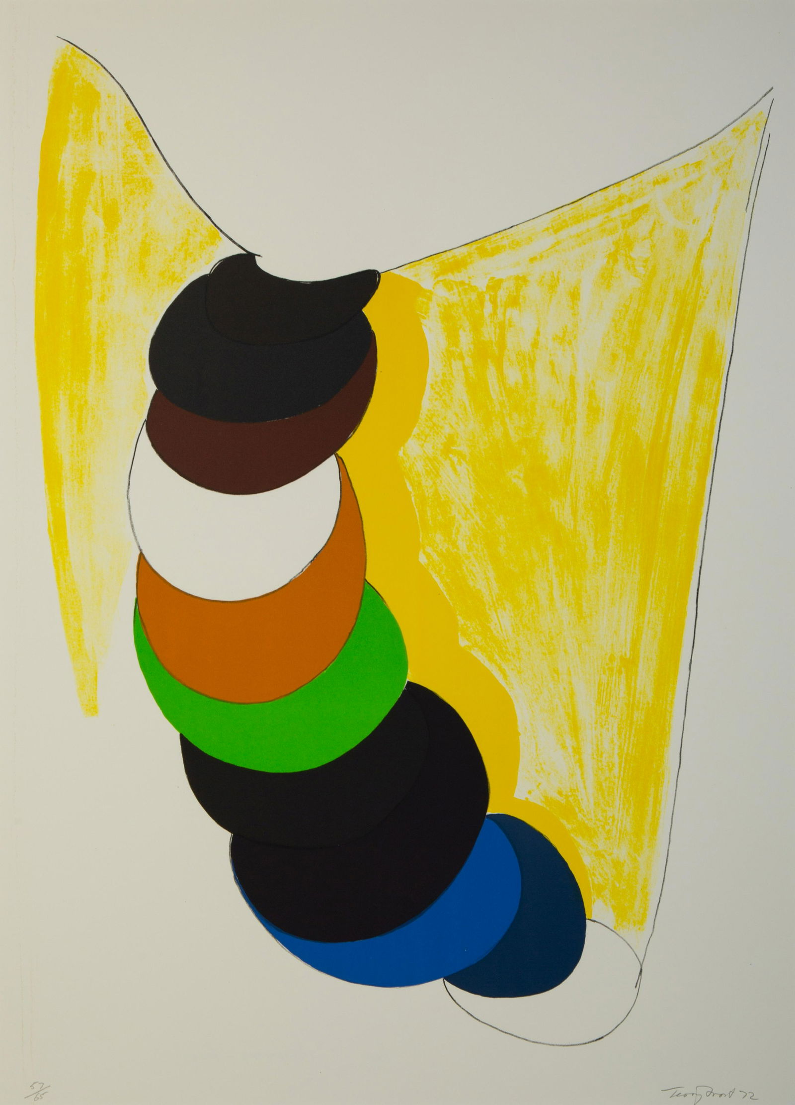 Terry Frost (British, 1915-2003) Suspended Form, 1972 (1 of 3)