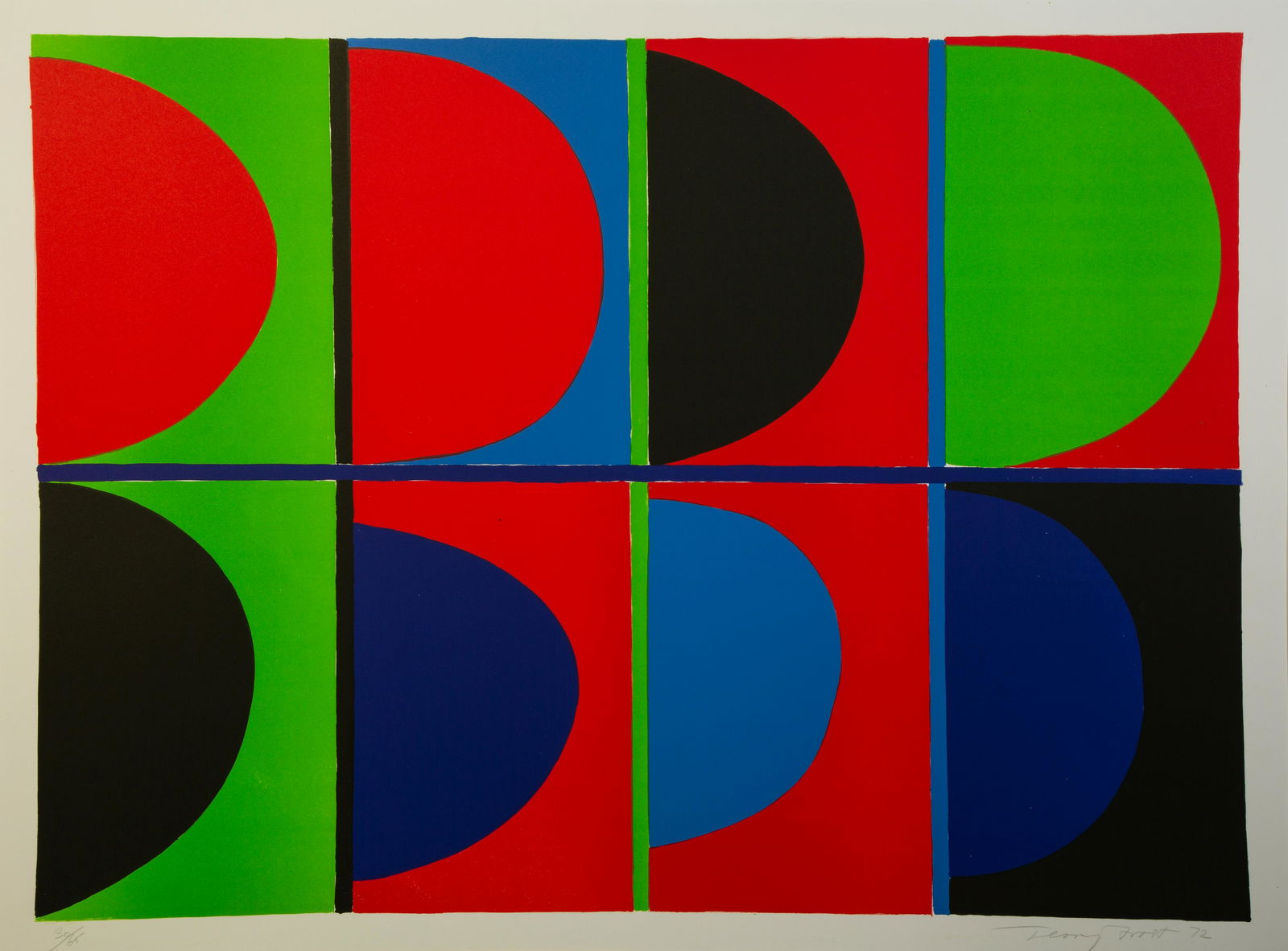 Terry Frost (British, 1915-2003) Red, Blue, Green, 1972 (1 of 3)