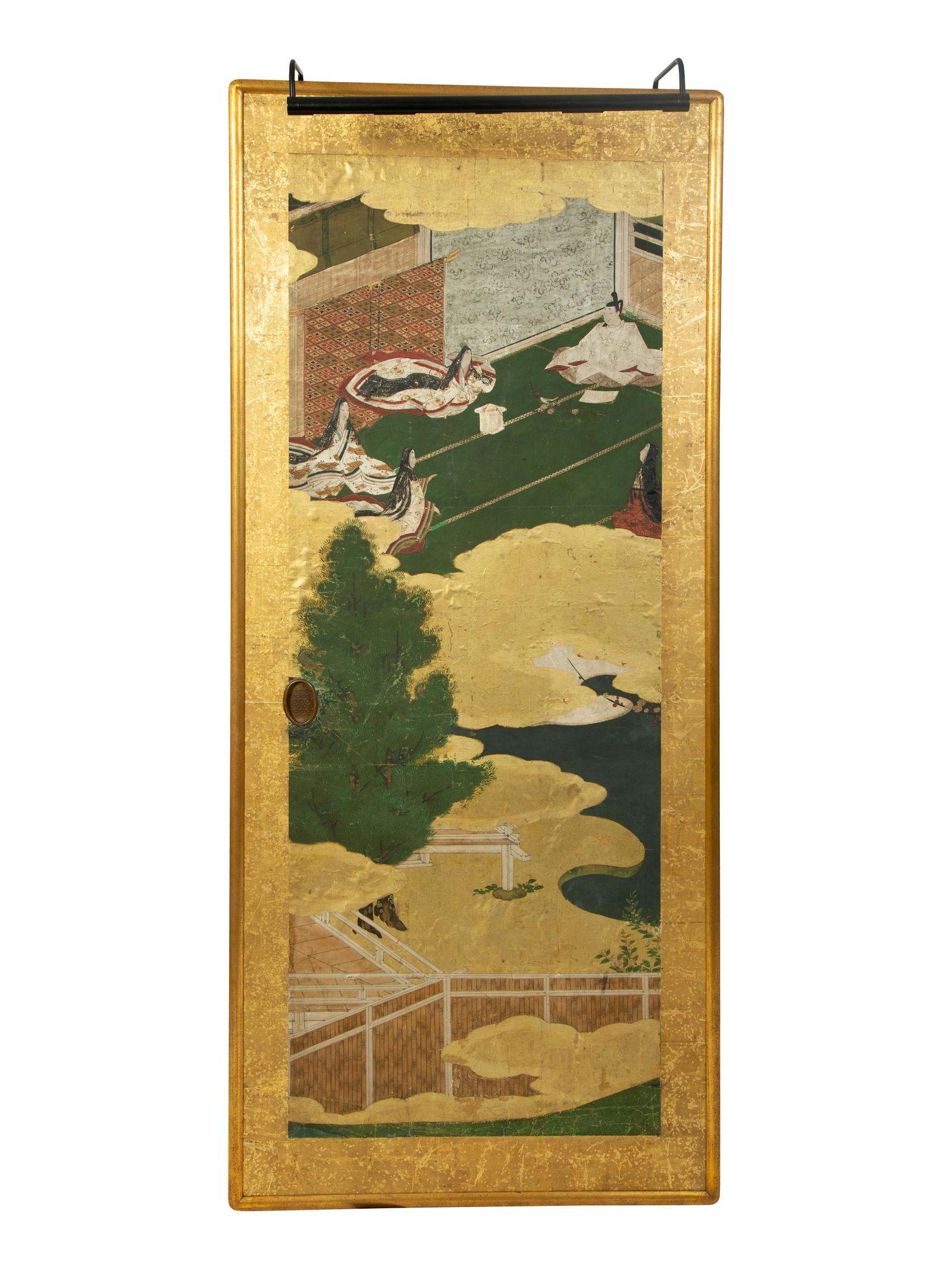 Four Japanese Hand Painted and Framed Door Panels Each (1 of 5)