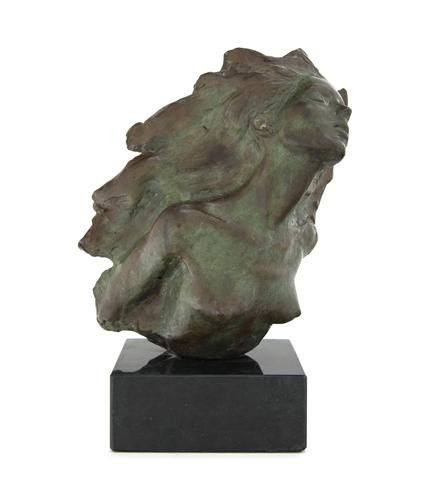 Frederick Hart, (American, 1943-1999), Firebird: Frederick Hart (American, 1943-1999) Firebird bronze signed F. E. Hart and inscribed © 1987 170/350 with foundry mark Height: 8 1/2 inches on 2 in. marble base Property