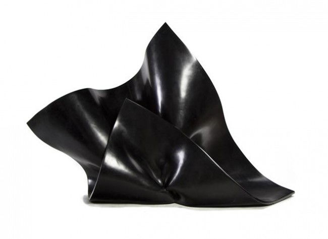 Jack Youngerman, (American, b. 1926), Black Vela,: Jack Youngerman (American, b. 1926) Black Vela, 1983 fiberglass signed JY 1984 2/3 Height: 62 inches. Property from a Midwestern Institution