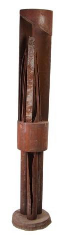 Ernest Shaw, (American, b. 1942), Untitled, 1984: Ernest Shaw (American, b. 1942) Untitled, 1984 cor-ten steel inscribed Ernest Shaw and dated (base) Height: 80 inches. Property from a Midwestern Institution