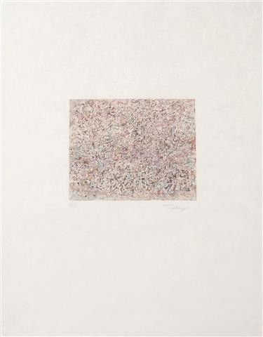 Mark Tobey, (American, 1890-1976), Crowded City: Mark Tobey (American, 1890-1976) Crowded City etching signed Tobey (lower right) 7 1/4 x 9 1/4 inches.