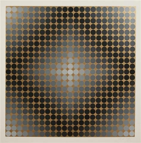 Victor Vasarely, (French/Hungarian, 1908-1997), Di: Victor Vasarely (French/Hungarian, 1908-1997) Diago CC serigraph edition 178/250, signed Vasarely (lower right) 23 1/2 x 23 1/2 inches. Provenance: [with] Benjamin Galleries, C
