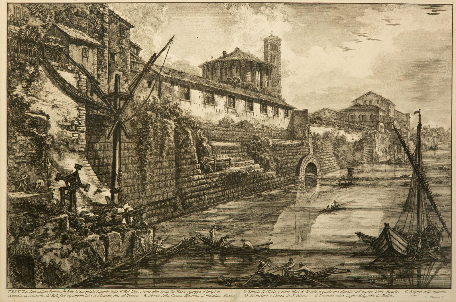 Two Etchings by Giovanni Battista Piranesi (Italian, (1 of 5)