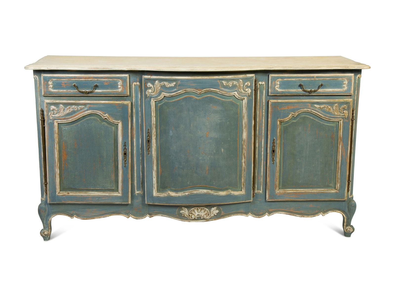 A French Provincial Painted Sideboard Height 41 x width (1 of 2)