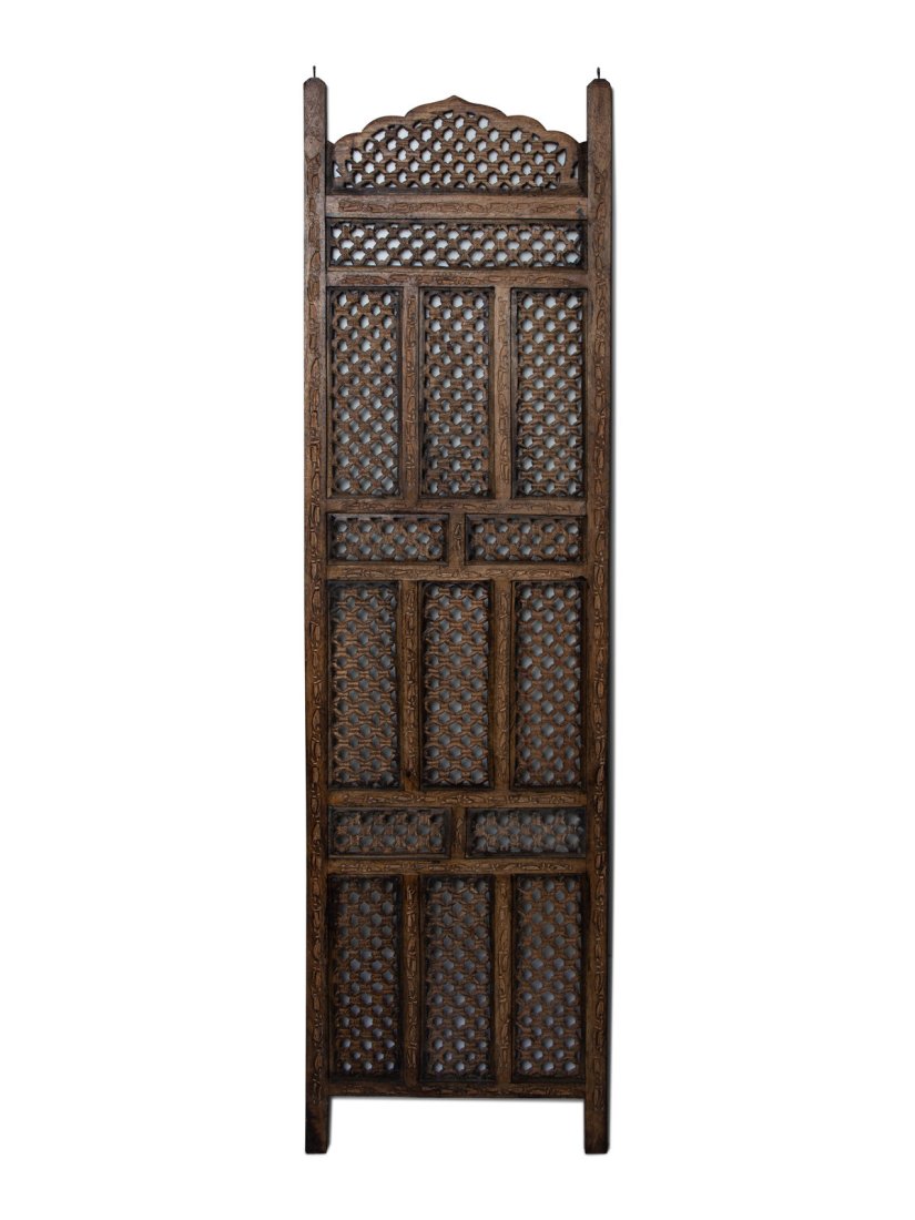 An Asian Four Panel Pierce-Cut Floor Screen Height 71 (1 of 1)