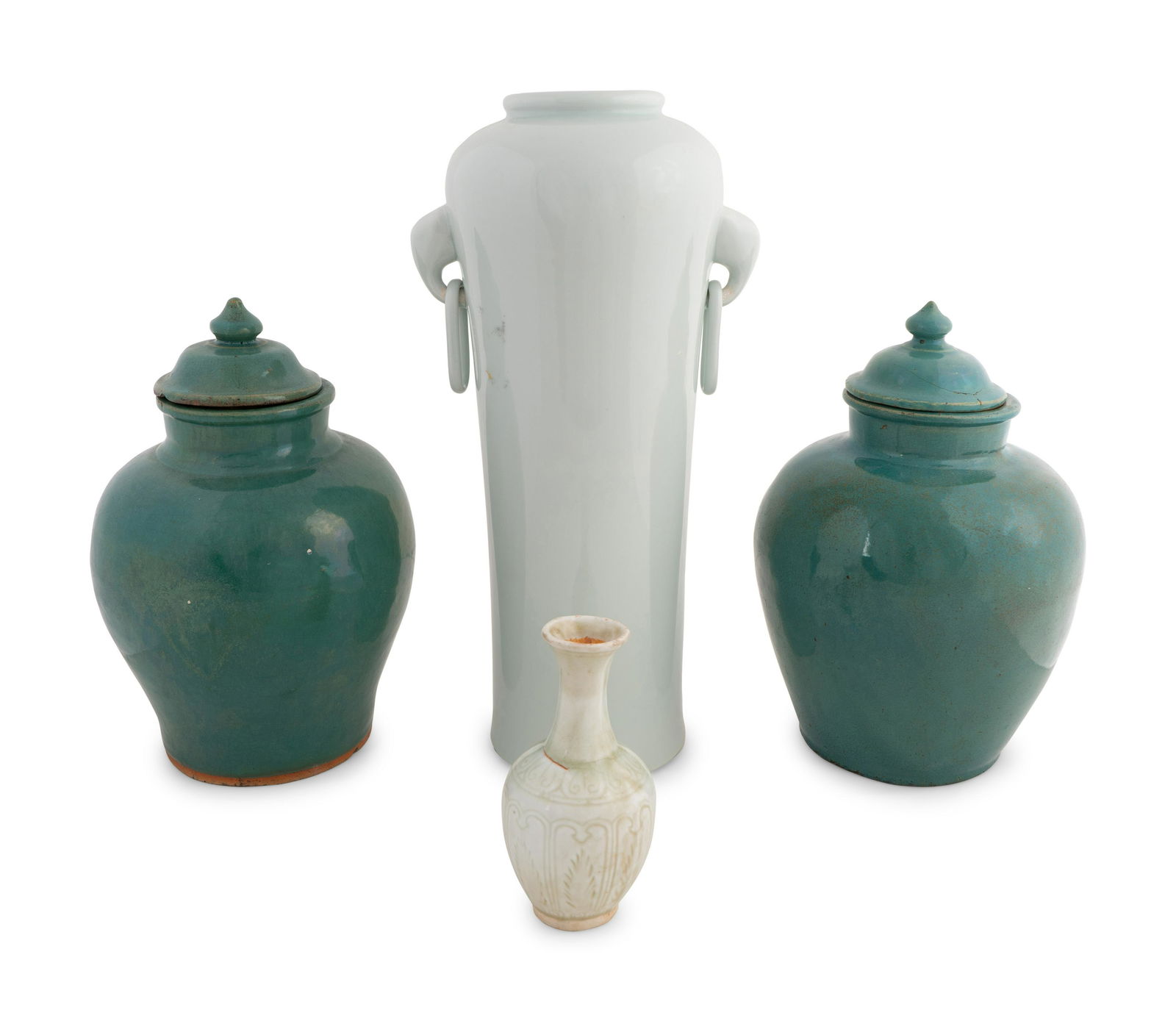 A Collection of Chinese Monochrome Glazed Vases (1 of 2)