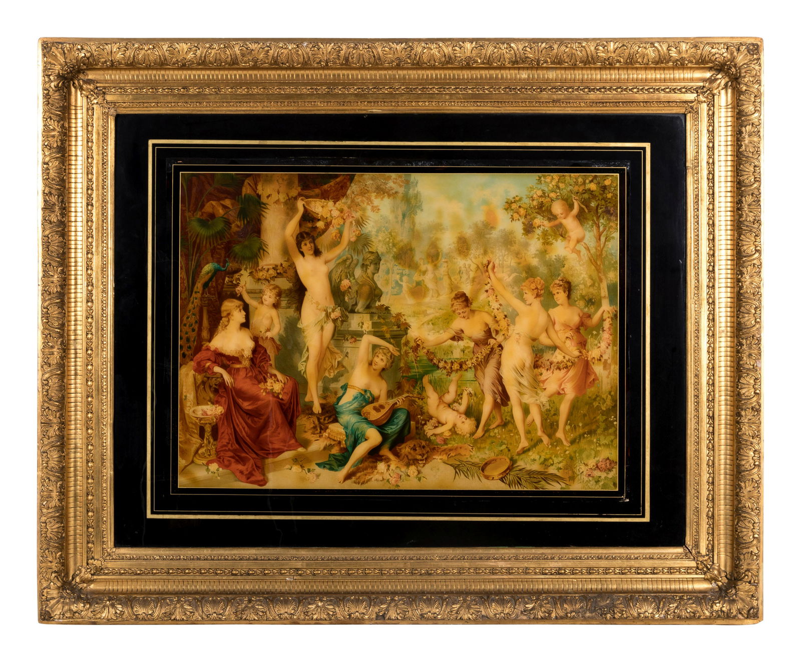 A Continental Reverse-Printed Glass Mezzotint (1 of 6)