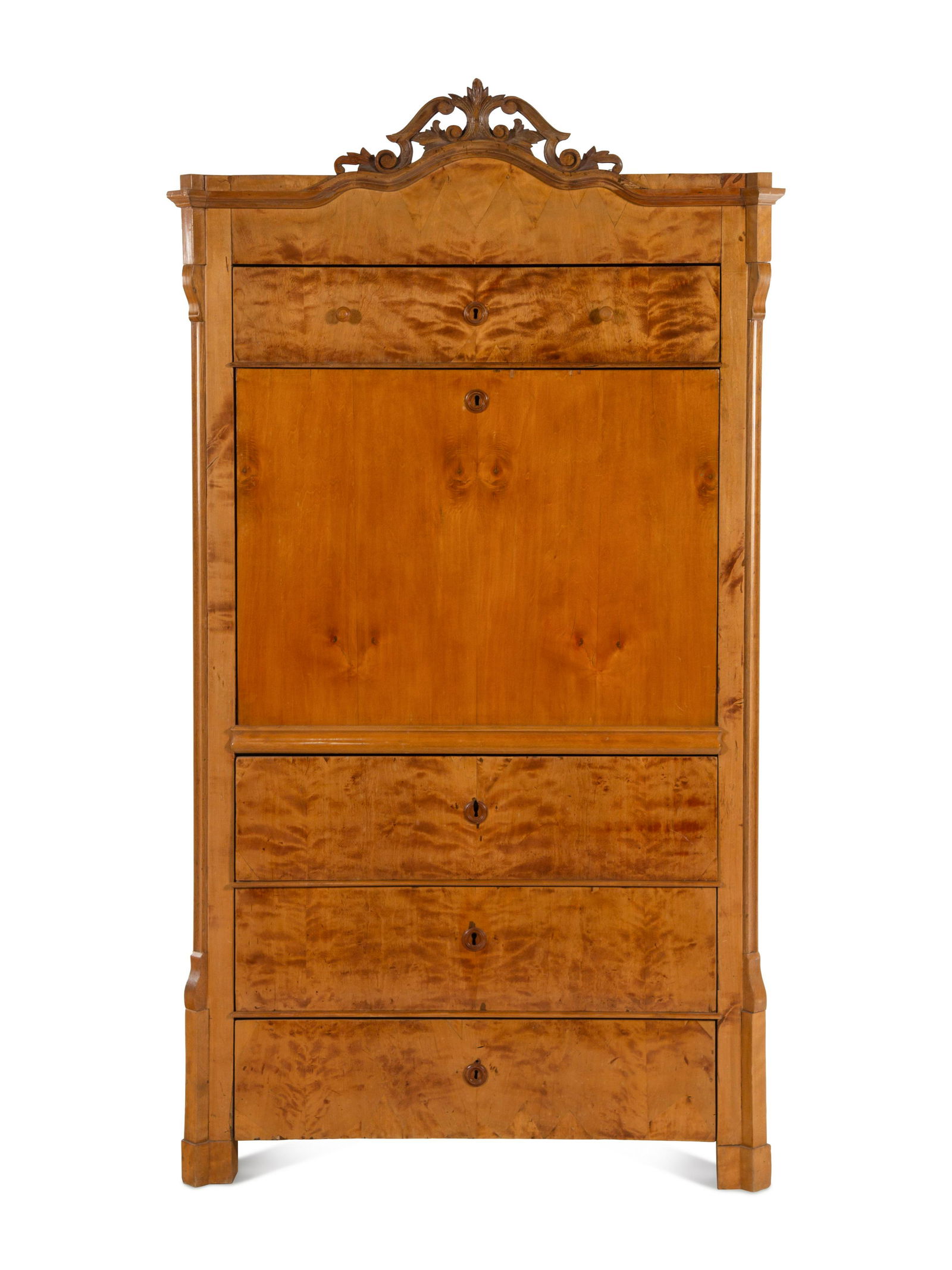 A Continental Maple Secretaire a Abattant (1 of 4)