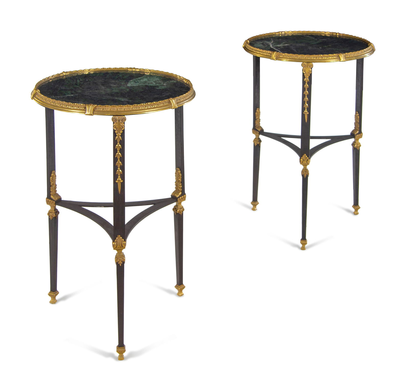 A Pair of Russian Steel and Gilt Bronze Marble-Top (1 of 3)