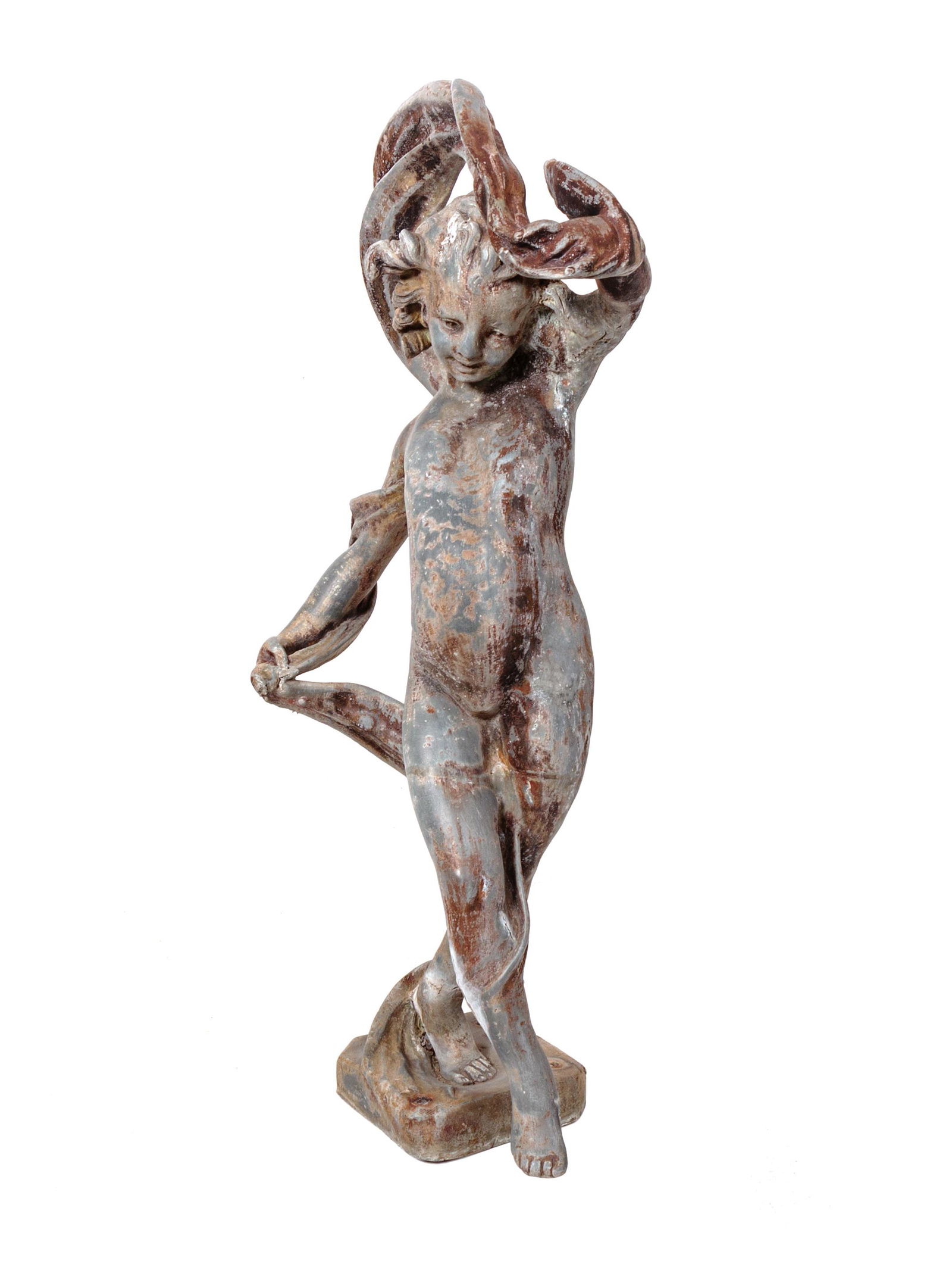 A Cast Lead Fountain Statue (1 of 7)