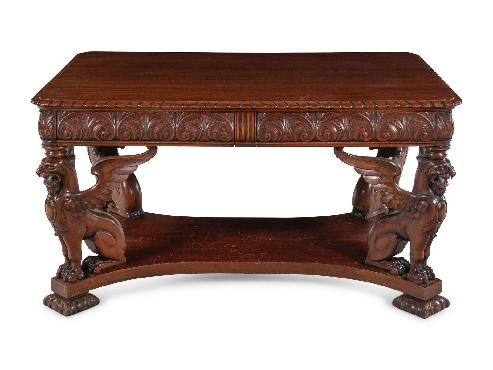 A Renaissance Revival Mahogany Library Table (1 of 5)