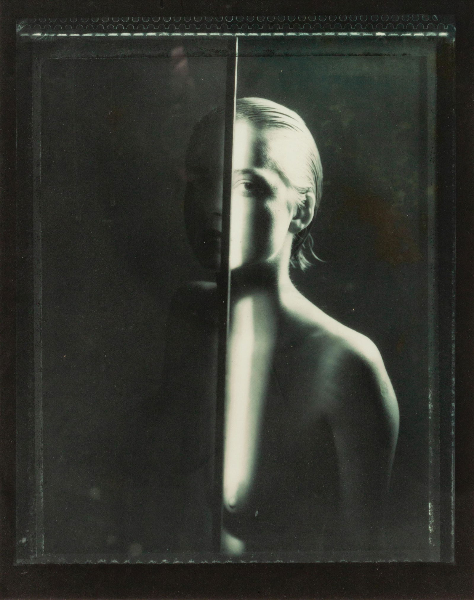 Pavel Banka (Czech, b. 1941) A group of four: Pavel Banka (Czech, b. 1941) A group of four photographs (Portrait with Metal Bar, 1984; Nude with Metal Arch, 1985; Touching, 1986; Untitled, 1985) gelatin silver prints, some with coloring each sign