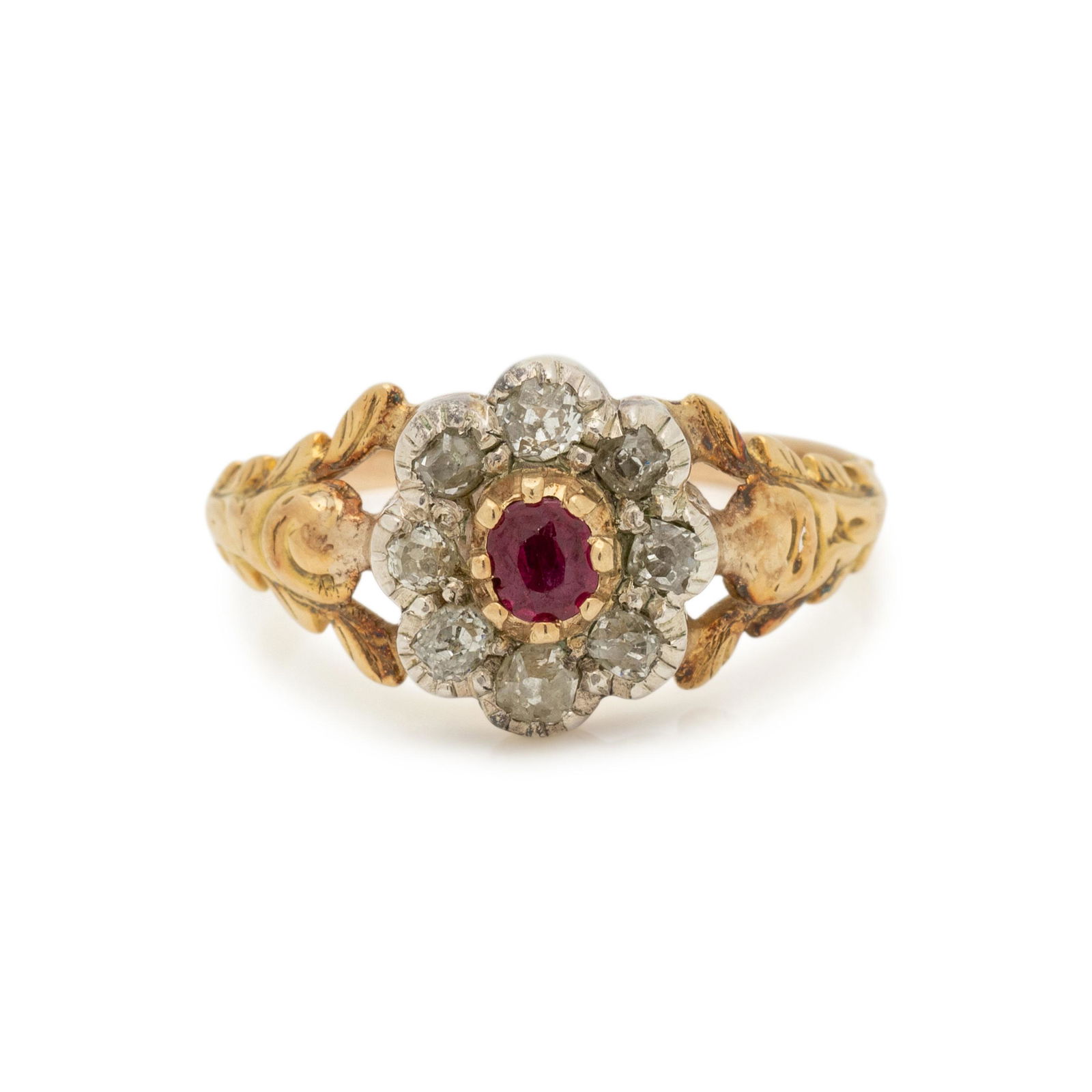 ANTIQUE, RUBY AND DIAMOND RING (1 of 3)