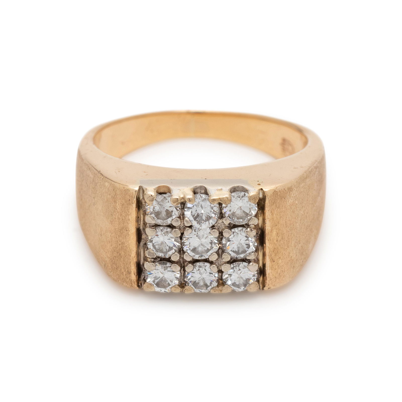 YELLOW GOLD AND DIAMOND RING (1 of 3)