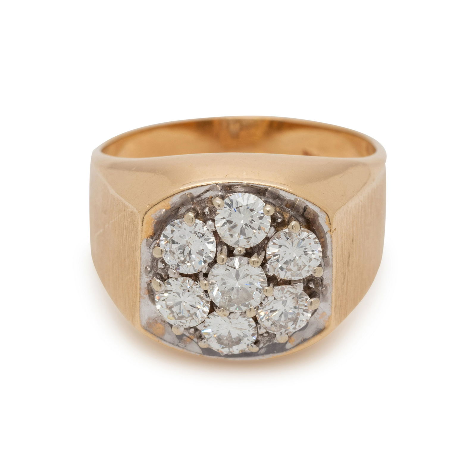 YELLOW GOLD AND CLARITY ENHANCED DIAMOND RING (1 of 3)