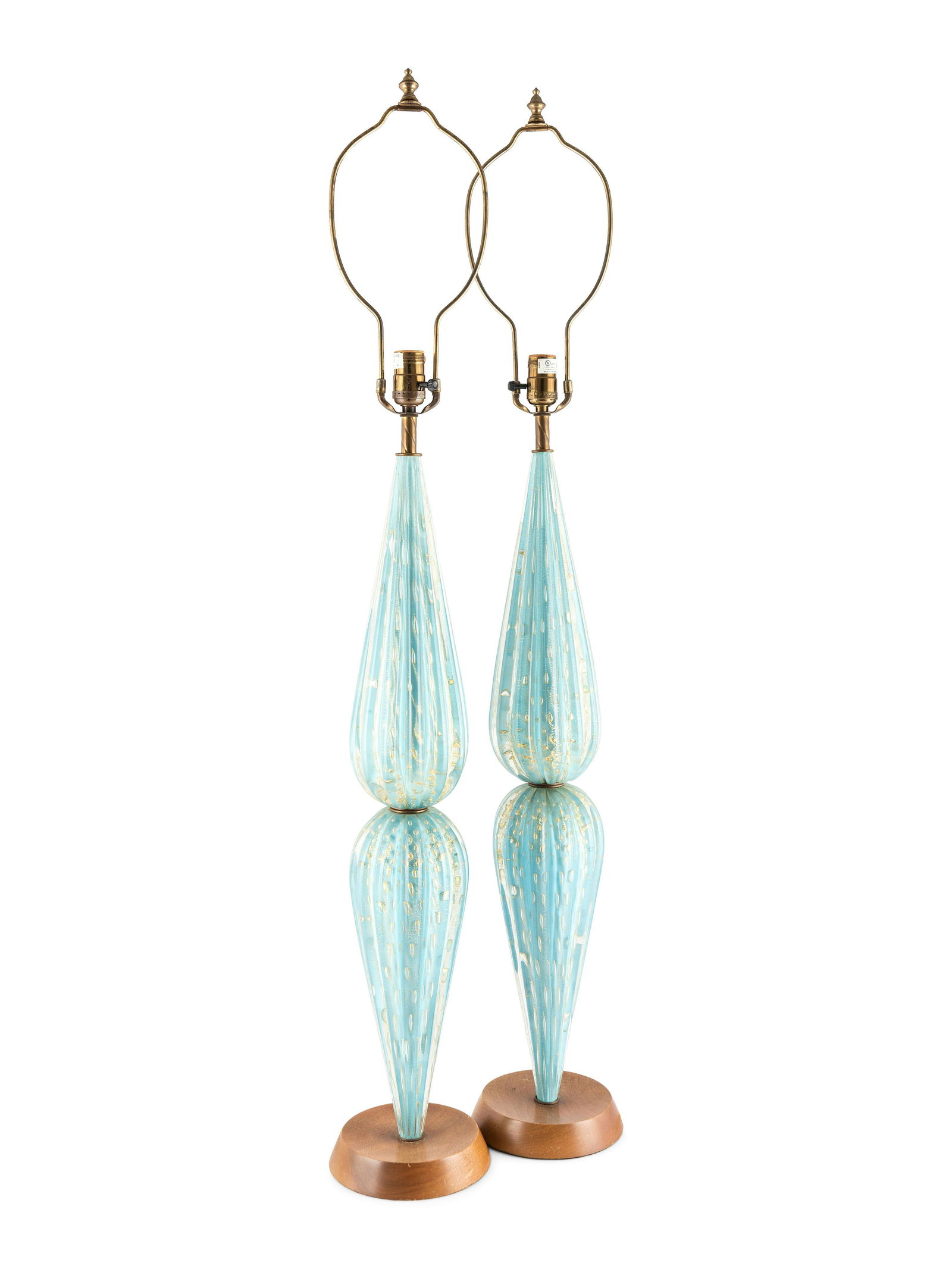 A Pair of Murano Style Glass Table Lamps (1 of 2)