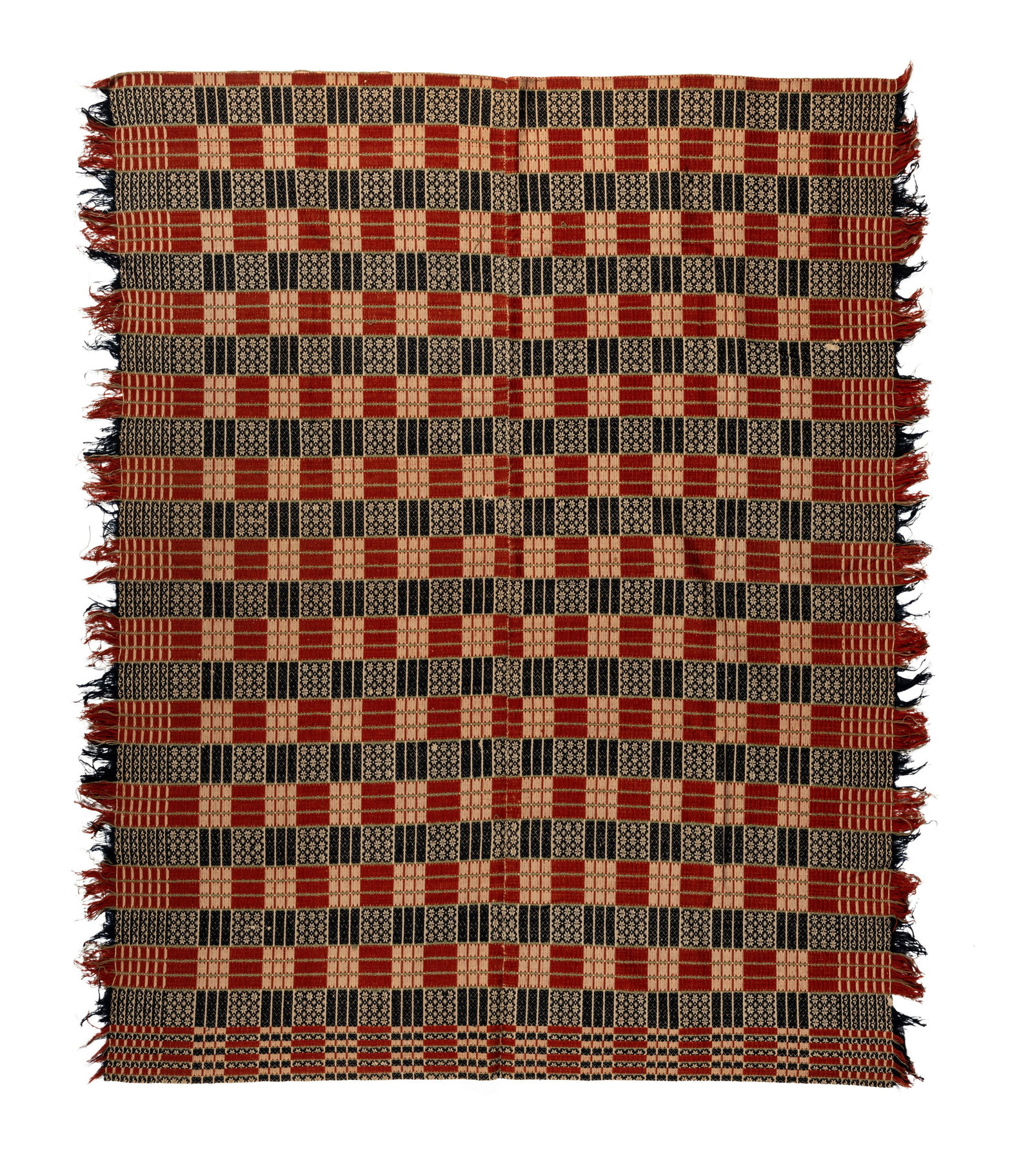 Three Overshot Coverlets (1 of 6)