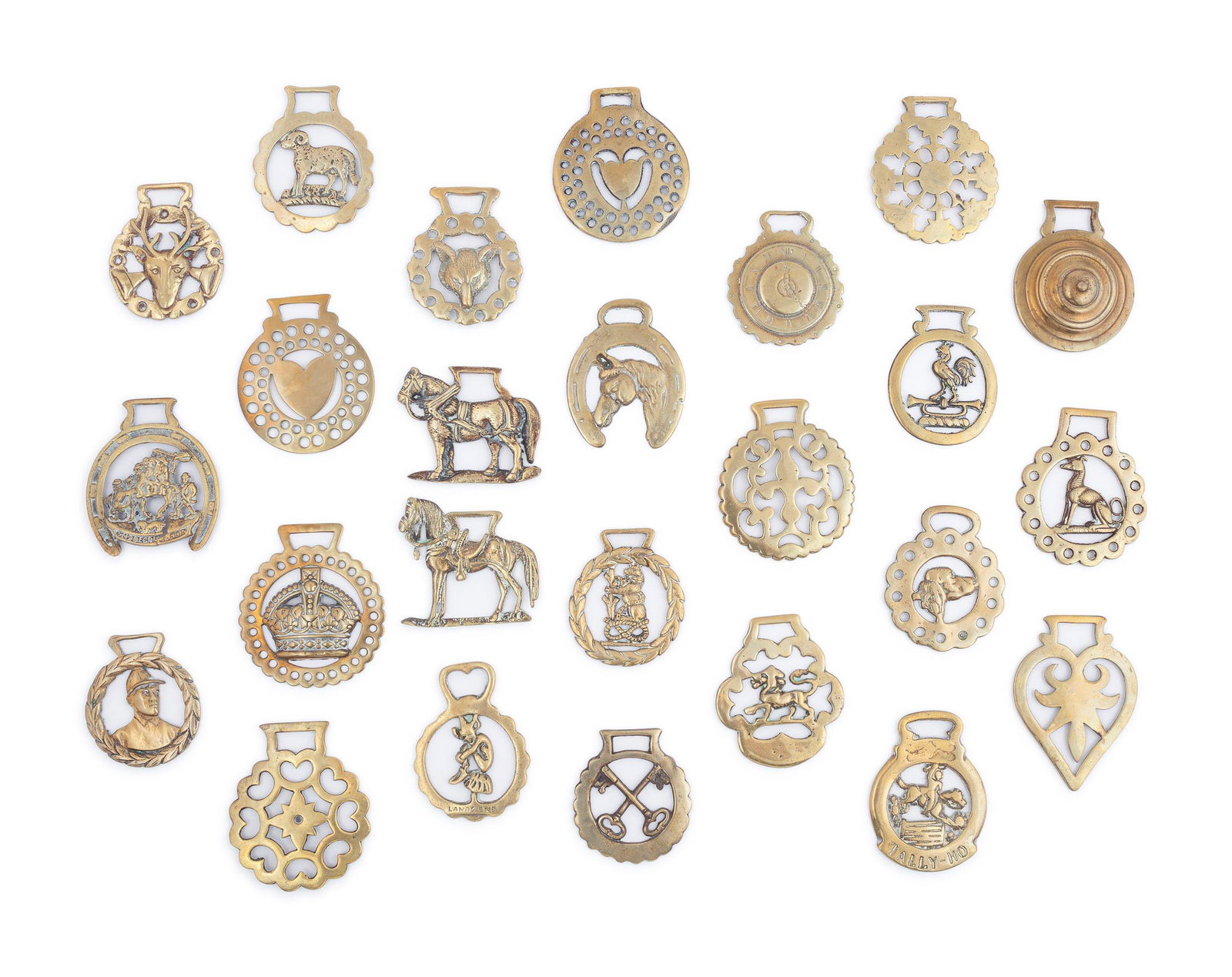 A Collection of Twenty Five Pressed and Cast Brass (1 of 6)