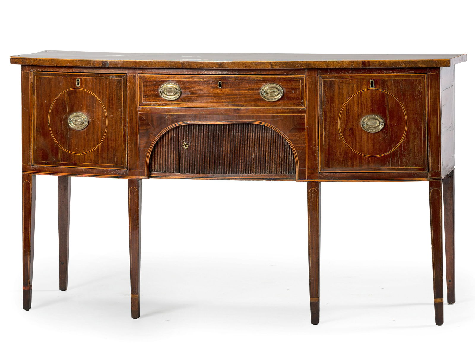 A Georgian Mahogany Line Inlaid Sideboard   (1 of 4)