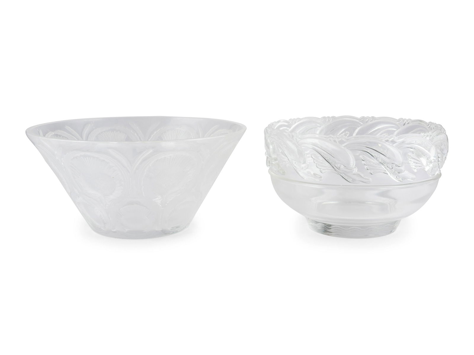 Two Glass Bowls, Lalique and Tiffany (1 of 1)