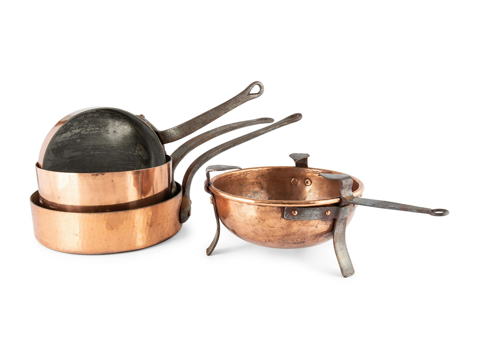 Nine Copper Cooking Vessels (1 of 4)