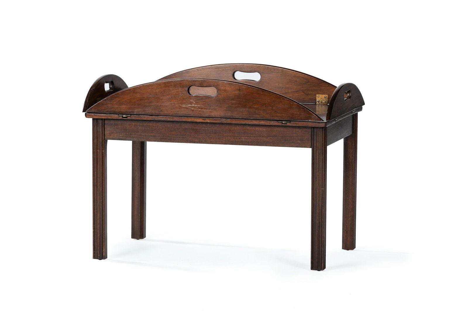 A Mahogany Hinged Butler's Tray Table (1 of 3)